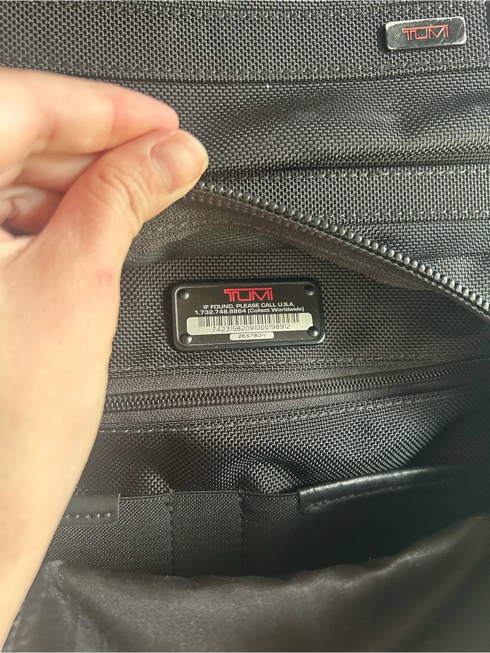 Tumi ALPHA Bravo 3 Brief Pack Backpack Laptop Safe Travel Office Men's Black
